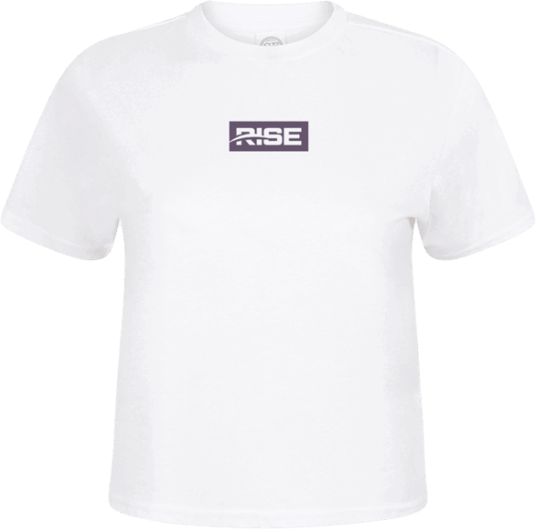 Rise Paragliding - NEW Box Logo white SEASON 2 LOGO ON WHITE CROPPED TEE